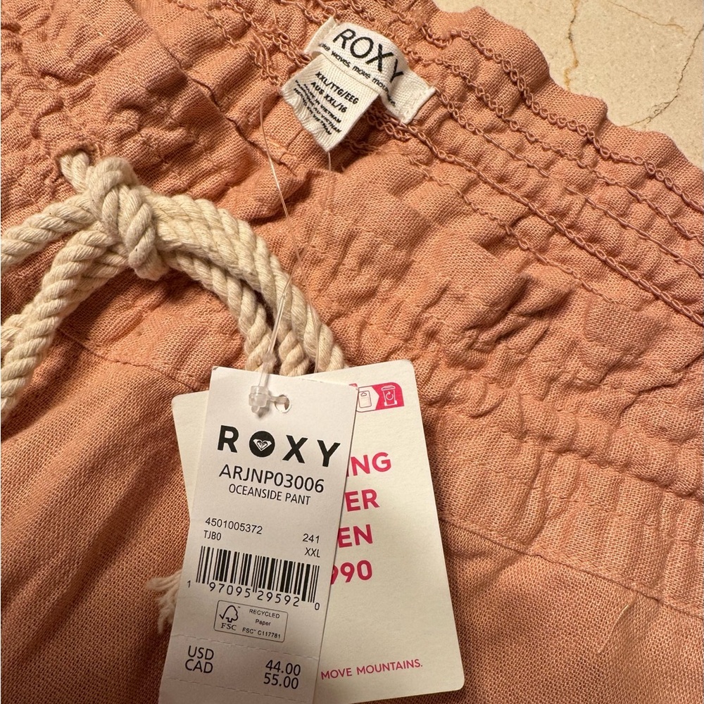 NWT Roxy Drawstring Pants